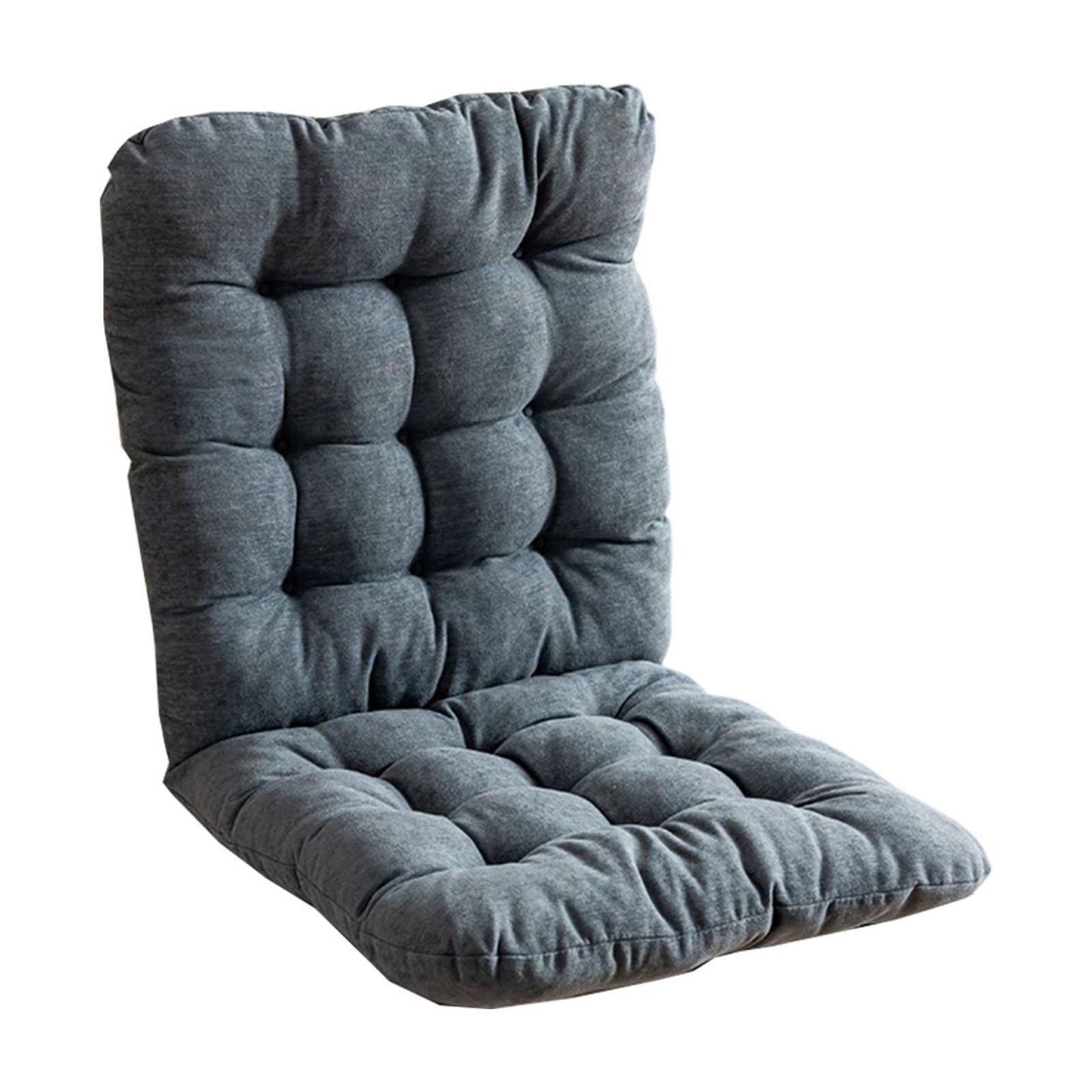 HHBEAUTY Outdoor Lawn Chair Cushions, Non-Slip Medium Low Back Chair Cushions, Tufted Extra Thick Patio Wicker Seat Cushion with Ties for Outdoor Furniture