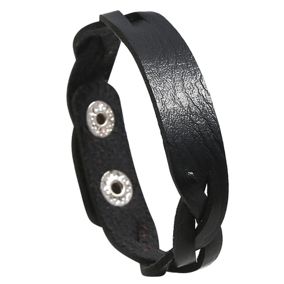 HHBEAUTY Punk Leather Cuff Bracelet Adjustable Straps Wrap Bracelets Arm Armor Cuff Gothic Leather Wristbands for Men, Women