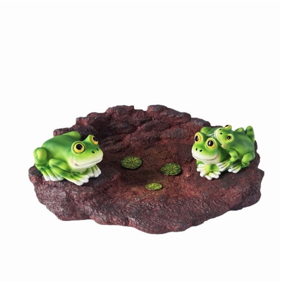 HHBEAUTY Resin Frog Garden Statue, Frog Sewer Pipe Water Receiving Ornament, Bathroom/Kitchen Sink Cute Home Decor, Crafts Frog Figurine Decor Animal Sculpture for Home Office Outside Patio Yard