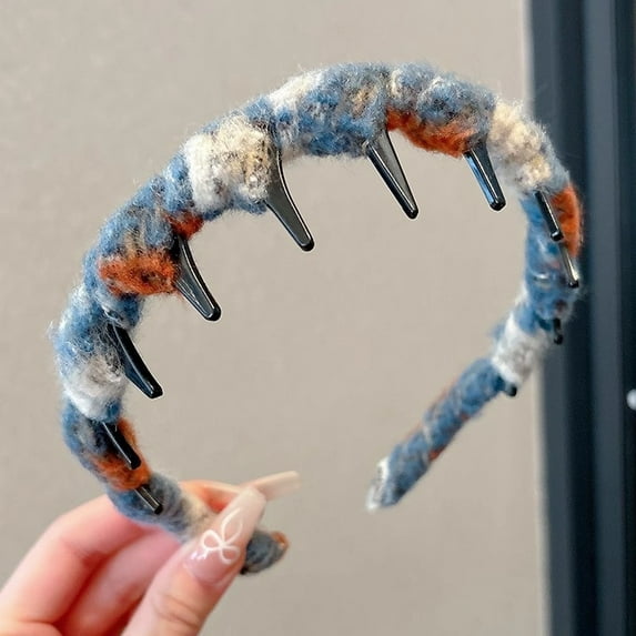 HHBEAUTY Retro High Skull Pearl Headband, Satin Vintage High Cranium Artificial Pearl Hairband,Bridal Hair Hoop Rhinestones for Women,Wedding Party Elegant Braided Pearls Headbands with Teeth