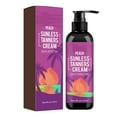thumbnail image 1 of HHBEAUTY Self Tanner - Sunless Self Tanning Lotion, Aloe Vera & Coconut for a Natural Bronzer, Knocks Out Orange Tones NonToxic Sunless Gradual Tanning Lotion - Peach Flavor, 1 of 9