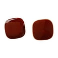 thumbnail image 1 of HHBEAUTY Small Square Stud Earrings, Pure Colors Button Earrings for Women, Enamel Post Earrings, Delicate Pierced Earrings （Red）, 1 of 9