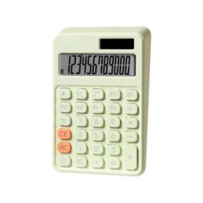 HHBEAUTY Solar Desk Calculator, 12 Digits, Large LCD Display, Big Buttons, Solar and Battery Dual Power Desktop Calculators, Cute and Aesthetic