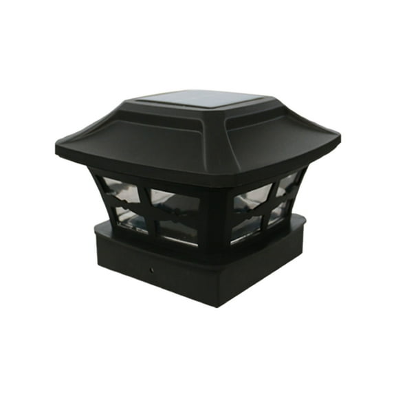 HHBEAUTY Solar Post Cap Lights Outdoor, 2 Mode Bright Fence Post Solar Lights Outdoor Waterproof, Deck Fence Post Cap Light Solar Powered for 4.13x4.13 Posts in Garden Decor