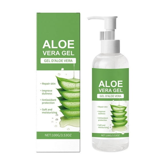 HHBEAUTY Soothing Aloe Vera Gel  Natural Hydrating Gel for Face & Body, Moisturizing After-Sun Care with Aloe Vera, Centella Asiatica, and Hyaluronic Acid, Recovery after Sunburn Gel