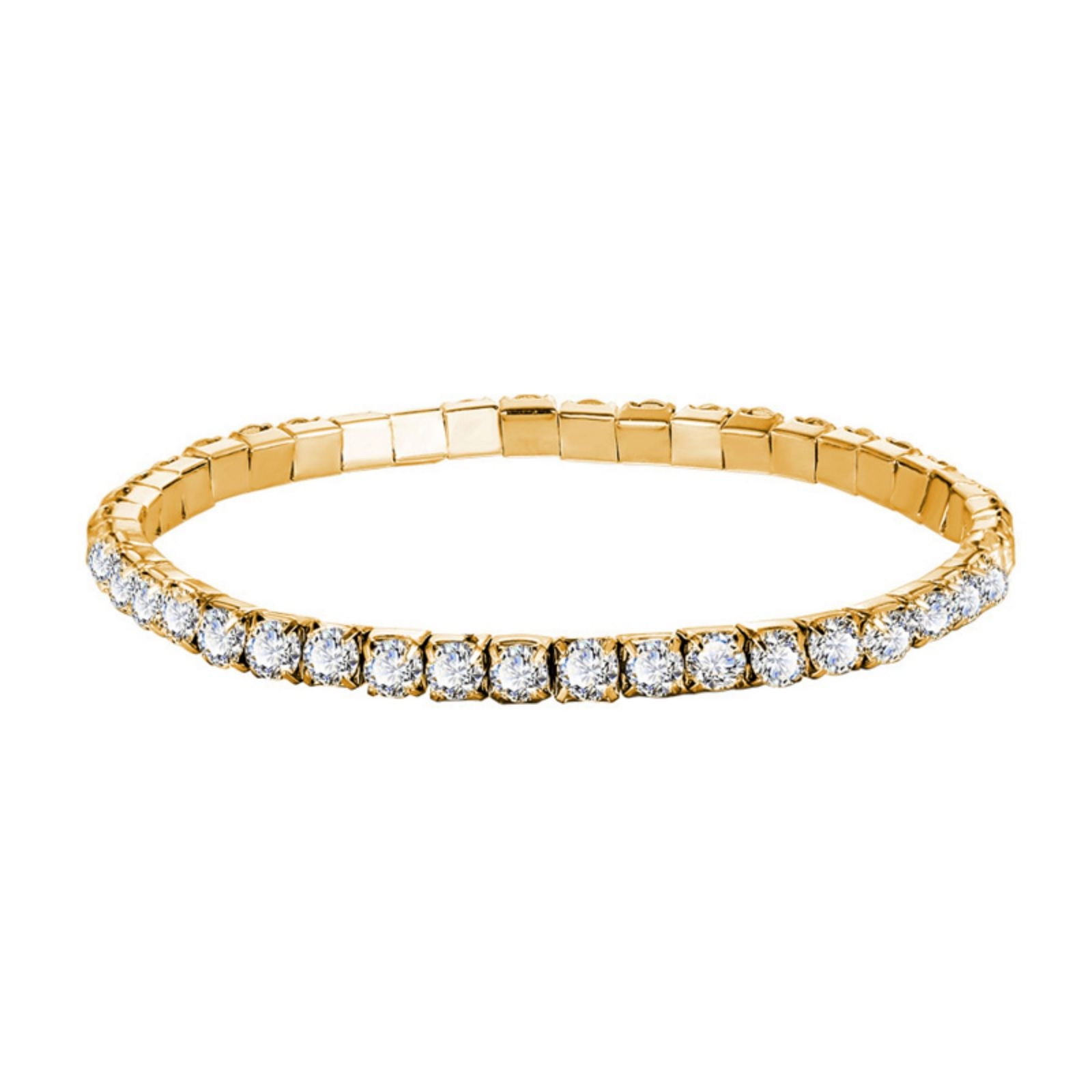 Prom Stack HHBEAUTY Tennis Bracelets For Women - Silver Plated Bracelet Stack ...