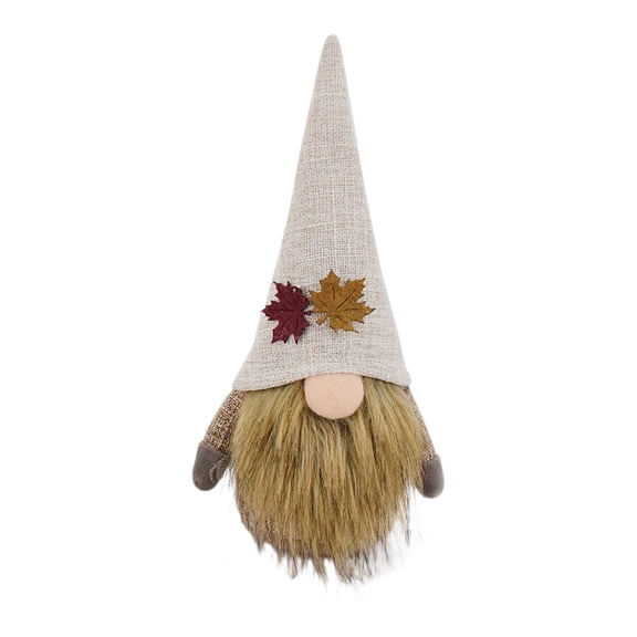HHBEAUTY Thanksgiving Gnome Decorations – Fall Decorations Plush Swedish Elves with Maple, Maple Leaf & Dangle Legs, Adorable Nordic Tomte Dwarf, Autumn Halloween Gnomes Decor for Home Kitchen
