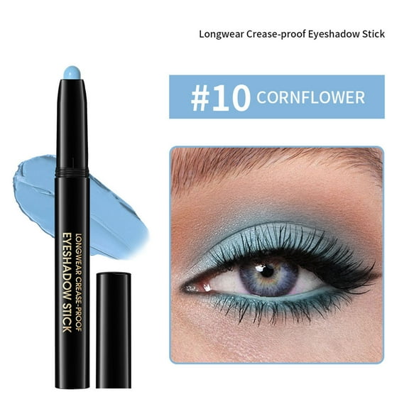 HHBEAUTY Waterproof Eyeshadow Stick, Cream Eye Shadow Stick, Long-Lasting, Crease-Proof, Cream to Powder Buildable & Blendable Eye Shadow Pencils Crayon, Vegan & Cruelty-Free