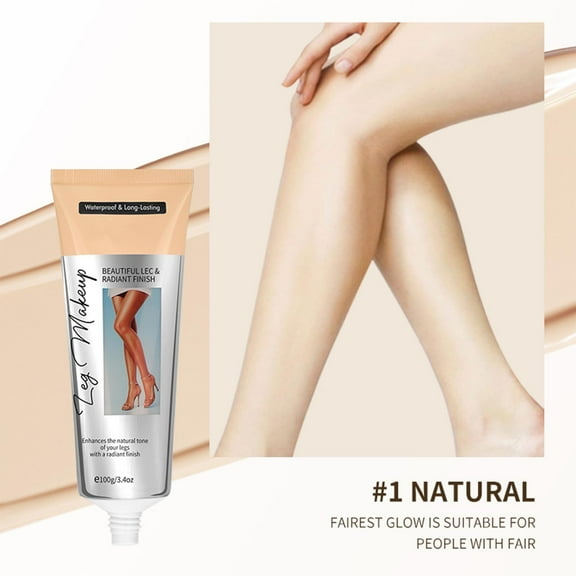 HHBEAUTY Waterproof Leg Makeup No Transfer,Full Coverage Body Concealer for Legs, Vein Cover-Up Cream, Even Skin Tone, Natural Tan Finish, Instant Tanning Flawless Legs,Body Foundation