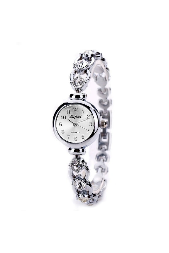 Women's Watches Luxury Vintage Crystal Diamond Bracelet Watch, Ladies Fashion Dress Quartz Wrist Watch Stainless Steel Waterproof Gift Watch