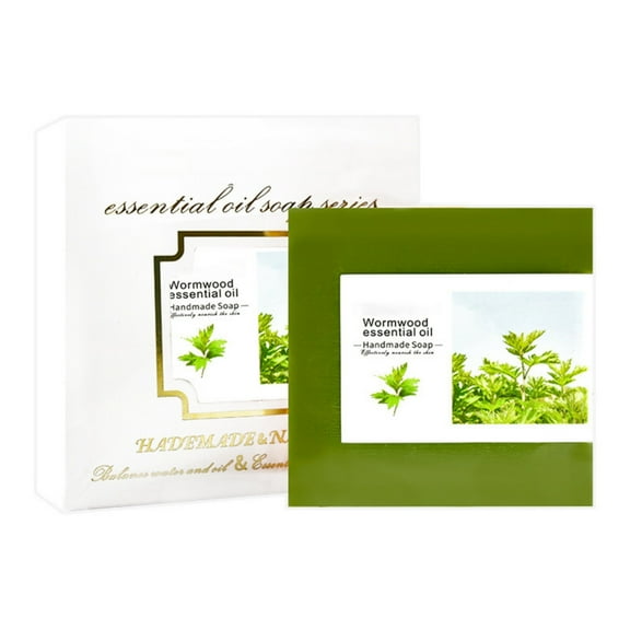 HHBEAUTY Wormwood Soap Gentle Cleansing Soap with Natural Ingredients for All Skin Types Face & Body Use, Cleans, Moisturizes, Soothes, and Hydrates