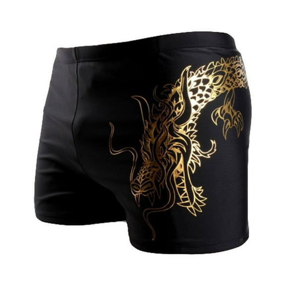 HHD Men's Swimming Trunks Fashion Elastic Swim Shorts Summer Suitable for Beach or Swimming Boxer Trunks