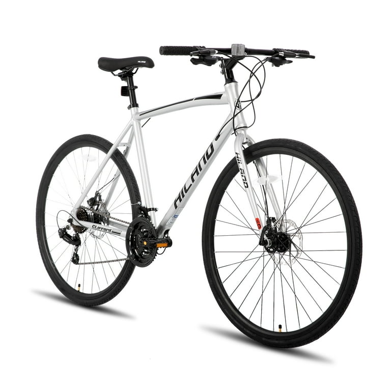 【美品】HILAND ロードバイク 700c ホワイト Lサイズ 2×7 Hiland Road Bike,Shimano 14 Speeds,Light Weight Aluminum