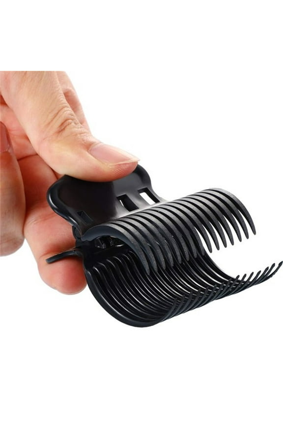 12 Pieces Hot Roller Clips Hair Curler Clips Replacement Roller Clips For Women Girls Hair Sec-tion Styling (Black)