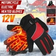 thumbnail image 1 of HHENGYISOUL Touch Screen, Red Cloth Cotton Unisex Motorcycle Gloves, 1 of 10