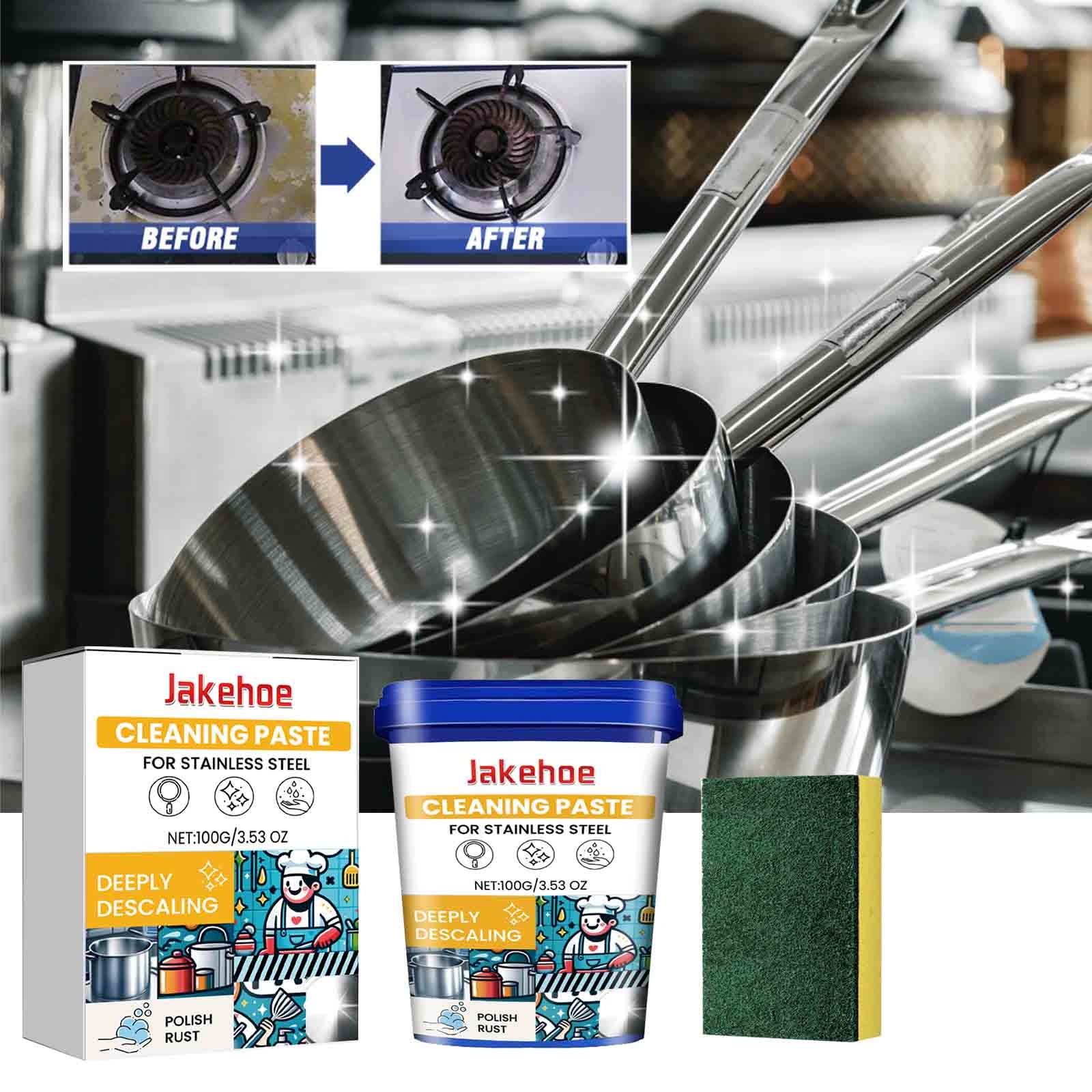 HHFEN Powerful Stainless Steel Cleaning Paste Stainless Steel Pots And