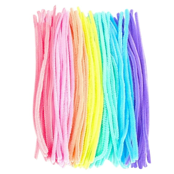 HHGBAD 100-Piece Chenille Stems Craft Kit, 12 Inch Bendable Pipe Cleaners for DIY Flower Making, Art Supplies for Creative Projects and Home Decor