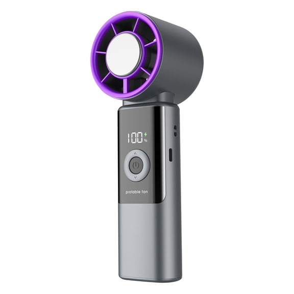 HHGBAD 100 Speed Ice Compress Handheld Fan, USB Rechargeable Portable Fan, Adjustable Airflow, Ideal for Outdoor Sports and Office Use, Perfect for Adults