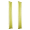 thumbnail image 1 of HHGBAD 2 Panels Yellow Semi Transparent Window Screens, Elegant Draperies, Tulle Sheer Fabric Backdrop Curtain Drapes for Birthday Party, Halloween Decorations, 31.5×78.7in, 1 of 2