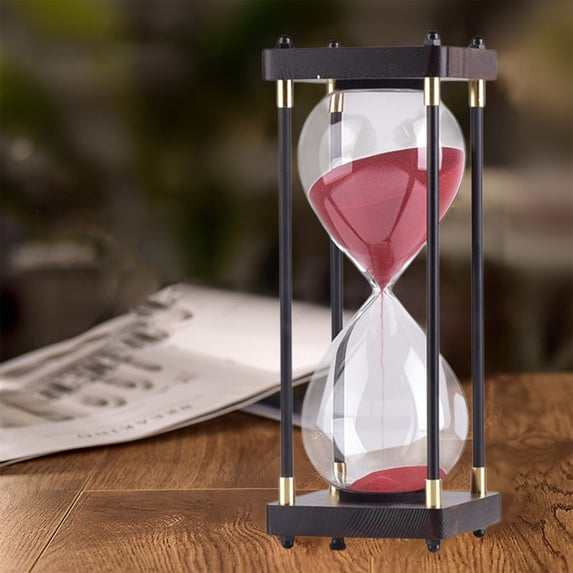 HHGBAD 30 Minute Hourglass Timer - Glass Sand Timer for Learning and Activities, Durable and Decorative Home Accent