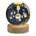thumbnail image 1 of HHGBAD 3D Crystal Ball Night Light - Stunning Solar System Model, Engraved Crystal Decorative Art, USB Rechargeable LED Light, Perfect Gift for Astronomy Enthusiasts and Home Decor, 1 of 5