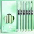 thumbnail image 1 of HHGBAD 6-Pack 0.5mm Fast Drying Liquid Ballpoint Pens - Waterproof, Non-Bleeding Ink, Ergonomic Grip, Macaroon Colors for Writing & Note Taking, 1 of 6
