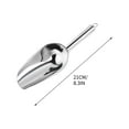 thumbnail image 1 of HHGBAD 8 Inch Stainless Steel Ice Shovel，Kitchen Ice Scooper for Ice Maker, Small Food Scoops for Bar Party Wedding Pet Dog Food, Stainless Steel Silver, 1 of 2