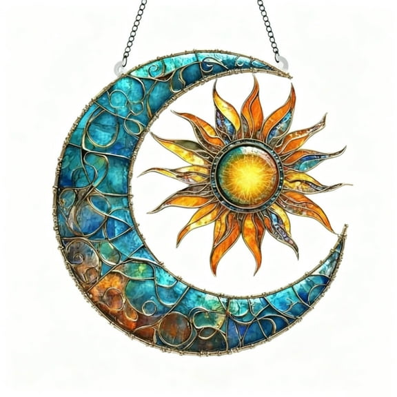 HHGBAD Acrylic Sunburst Pendant, Transparent Wall Decoration, Lightweight Home Art, Versatile for Living Room, Bedroom, Cafe, Easy to Clean, Modern Interior Design Accent, 5.9in