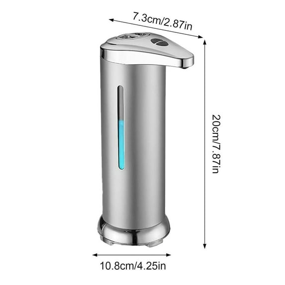 HHGBAD Automatic Touchless Soap Dispenser, Battery Operated Liquid Soap Dispenser, Hygienic Hands-Free Design, Adjustable Dispensing for Kitchen and Bathroom
