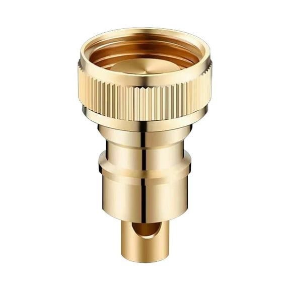 HHGBAD Automatic Water Stop Connector, Durable Brass Material, 1/2in Interface, Leak-Proof Design, Prevents Flooding, Easy Installation for Washing Machines