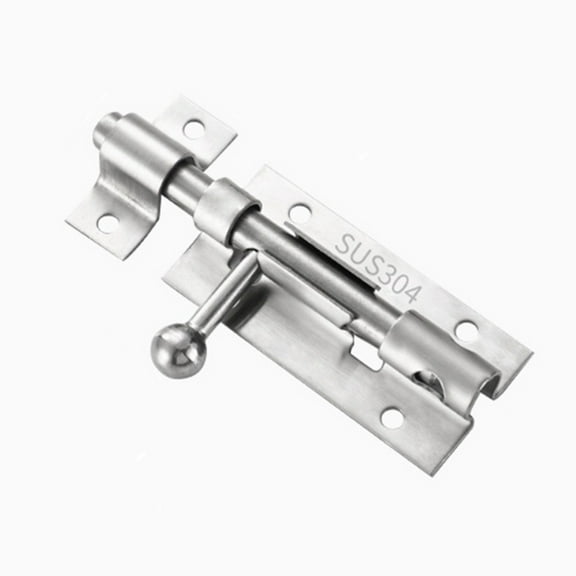 HHGBAD Barrel Door Slide Lock, 304 Stainless Steel, Easy Installation, for Doors, Cabinets, Fences, Suitable for Home Use, Secure Your Property with Confidence