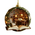 thumbnail image 1 of HHGBAD Book Christmas Tree Ornament, 2D Lightweight Design, Holiday Home Decor, Ideal for Christmas Trees, Perfect Gift for Book Lovers, Festive Literary Decoration, 1 of 6