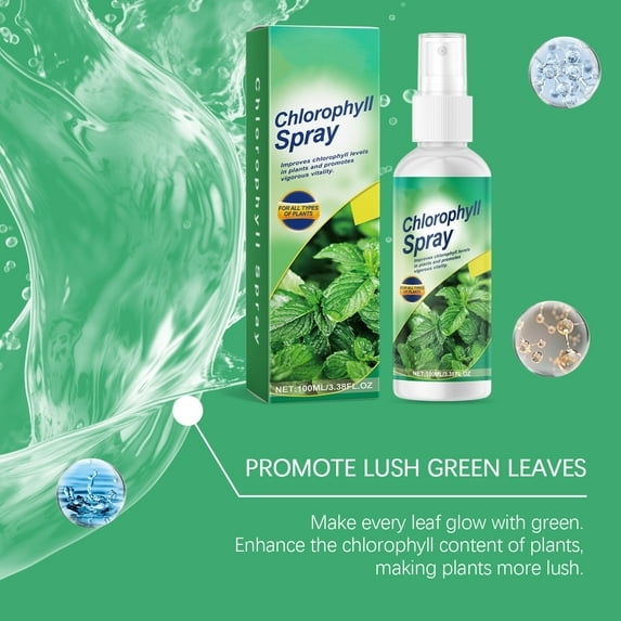 HHGBAD Chlorophyll Spray for Healthy Plants, Nutrient Fertilizer for Flowers and Vegetables, Revives Withered Leaves, Convenient Spraying, Perfect for Gardeners and Plant Enthusiasts