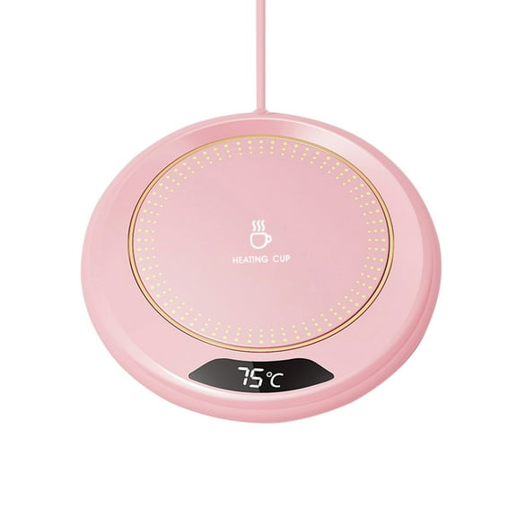 HHGBAD Coffee Mug Warmer - Fastest Heating & Highest Temperature, Coffee Cup Warmer for Desk Auto Shut Off,3 Temp Settings & 8H Auto Shut Off, Smart Electric Beverage Warmer(Pink)