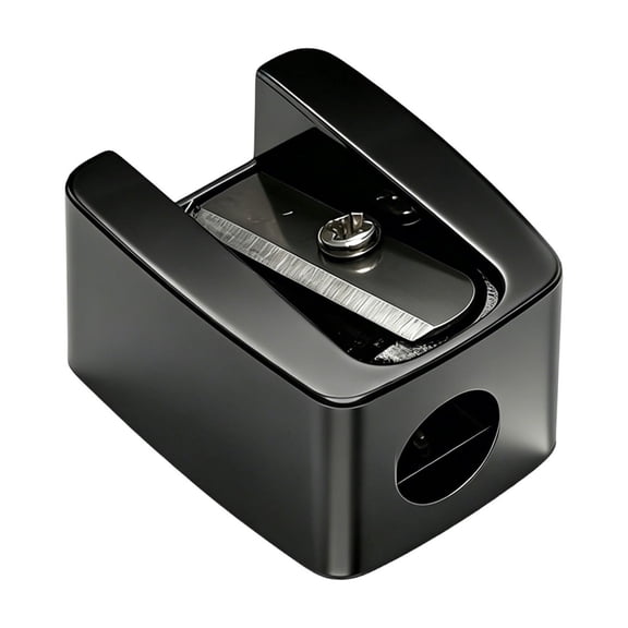 HHGBAD Compact Pencil Sharpener, Versatile Makeup Tool, Consistent Shaping for Eyeliner and Lip Liner, Perfect for Daily Use, Ideal for Makeup Enthusiasts, Black