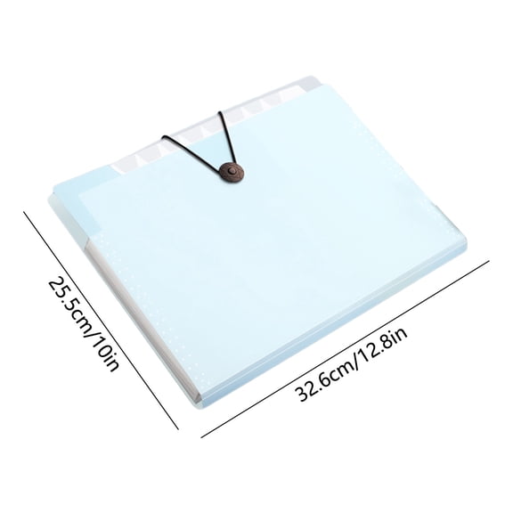 HHGBAD Expandable File Folder, 12 Pocket Accordion Organizer, Durable Document Case for Home Office, Versatile Storage Solution for Bills, Receipts, and Paperwork, Ideal for Professionals