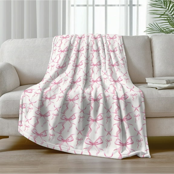 HHGBAD Fleece Throw Blanket, Soft Polyester, Lightweight, Cozy Decor for Couch, Bed, Office, Travel, Camping, All Seasons, Easy Care, Washable