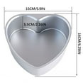 thumbnail image 1 of HHGBAD Heart Shaped Cake Mould, Live Bottom Chiffon Baking Pan, Durable Aluminum Alloy, Perfect for Valentine's Day, Birthdays, Easy to Clean, Home Baking Tool, 1 of 2