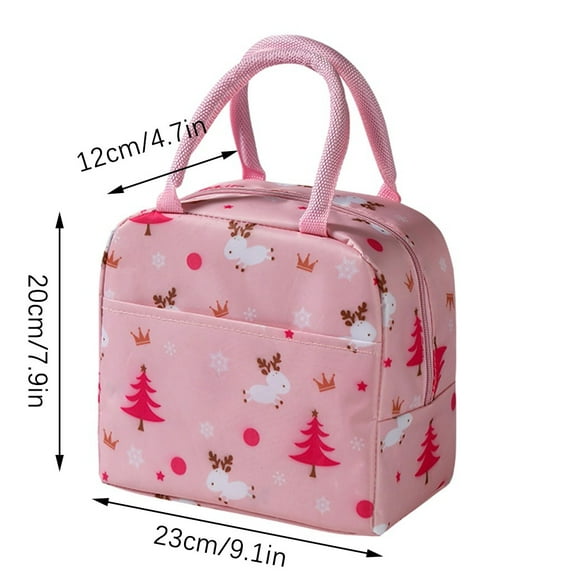 HHGBAD Insulated Picnic Carry Case, Thermal Lunch Bag, Portable Bento Bag, Compact Food Container, Perfect for Work, Picnics and Travel, Fits Lunch Box and Snacks