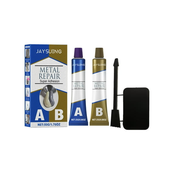 HHGBAD Iron Sealant Casting Worker Adhesive - Metal Repair Glue for Leakage, Waterproof and High-Temperature Resistance, Epoxy Resin Based, Two-Component Room Temperature Curing