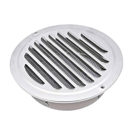 HHGBAD Kitchen Exhaust Vent Cover, Round Design, Grease and Rain Protection, Built-in Insect Shield, Easy Installation, Ideal for Range Hood Applications