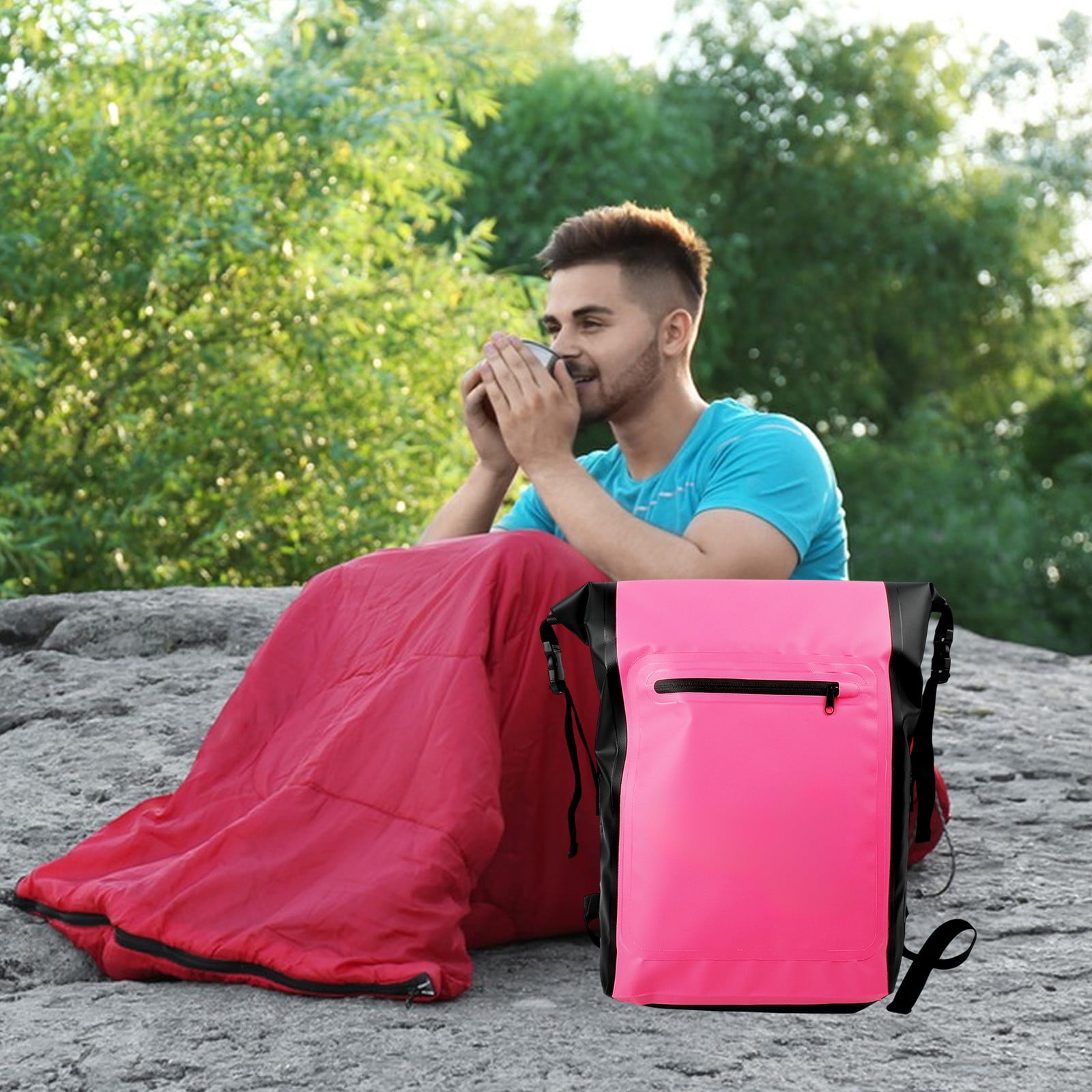 HHGBAD Large Capacity 25L Outdoor Waterproof Backpack for Rafting ...