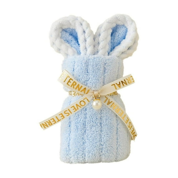 HHGBAD Little Handheld Gift Towel, Cute Velvet Design, Generous Size 19.68x7.87in, Versatile for Bathing and Party Favors, Ideal for Souvenir Gifts and Outdoor Activities, Blue