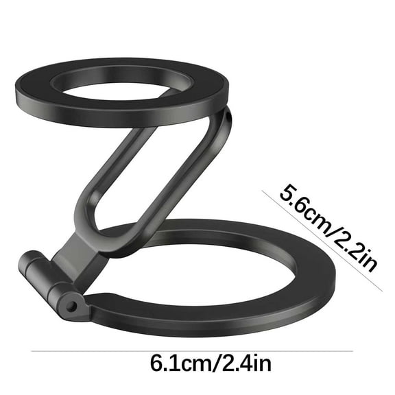 HHGBAD Magnetic Phone Holder, Double-Sided Adhesion, All-Metal Construction, 360° Adjustable Ring Stand, Compatible with All Magnetic Phones, Perfect for Desk and Car Use