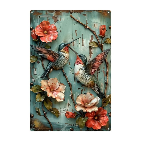 HHGBAD Metal Wall Art, Retro Design, Home Decor, Stylish Iron Hanging Decor, Perfect for Living Room, Bedroom, Office, Unique Personalized Gift, Easy Installation