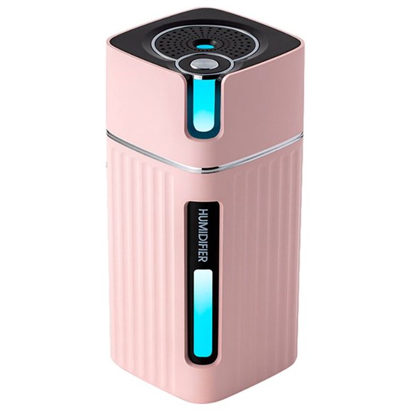 HHGBAD Mini Humidifier, USB Powered, Cool Mist, Auto Shut-Off, Portable Design, Ideal for Office, Home, Car, and Plants, Silent Operation with Night Light Feature