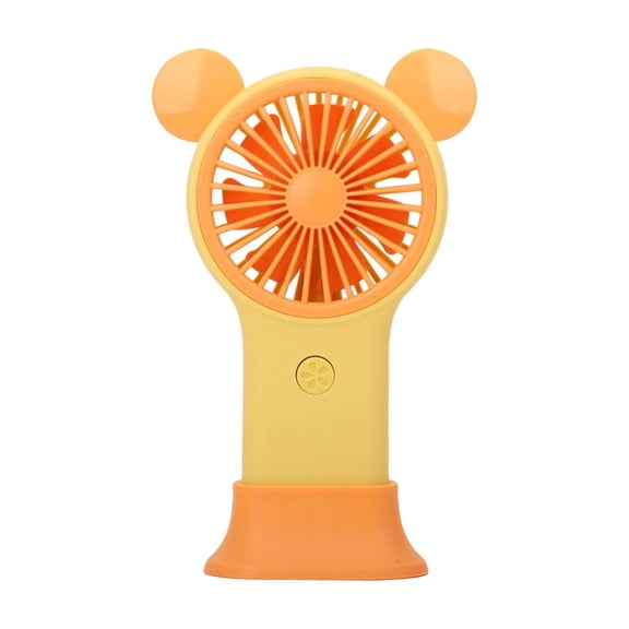 HHGBAD Mini USB Rechargeable Fan, Cute Mouse Shape, 7-Color LED Lights, Pocket-Sized Portable Design, Perfect for Travel, Outdoor Activities, Teens and Style Lovers