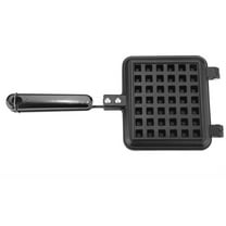 HHGBAD Non-Stick Lattice Cake Maker, Easy to Clean Waffle Iron, Heat-Resistant Long Handle, Ideal for Home Baking, Perfect for Pancakes and Waffles on Gas Stoves