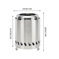 thumbnail image 1 of HHGBAD Outdoor Wood-burning Stove, Tabletop Fire Pit, Creates Cozy Atmosphere for Gatherings, Ideal for Camping and Romantic Evenings, Perfect for Homeowners and Outdoor Enthusiasts, 1 of 7