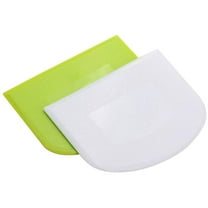 HHGBAD Plastic Cake Cream Spatula, Soft Dough Scraper, Baking Tools, Kitchen Accessories, for Mixing, Cutting, and Scraping Dough and Batter, 2PC